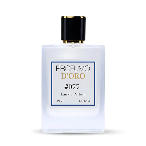 Profumo D’oro #077 – elegante Verpackung des Unisex Eau de Parfum, inspiriert von exklusiver Oud-Eleganz